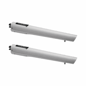 Kit de Operadores FAAC S418 para Puertas Abatibles de hasta 2.7m y 300Kg / Con Capacidad de Respaldo de Baterías y Desbloqueo Manual