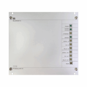 Interfaz Millennium IP para gestión de avisos y música pre-grabados IP con 8 relés IN/OUT