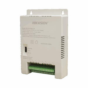 Fuente de Poder Regulada 12 Vcc / 13.5 Vcc / 15 Vcc para 16 Cámaras / 1 Amp por Salida / Voltaje de Entrada 90 - 130 VCA / Soporta 4K / Modo para Largas Distancias