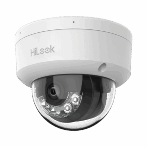 [Dual Light] Domo IP de 2 Megapixel (1080p) / Lente 2.8 mm / 20 mts IR + 15 mts Luz Blanca / Micrófono Integrado / ACUSENSE Lite / Uso en interior / PoE / dWDR / H.265+ / ONVIF