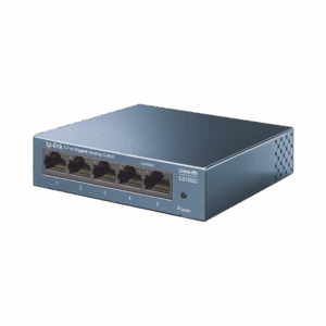 Switch de escritorio Gigabit de 5 puertos 10/100/1000Mbps, carcasa metálica