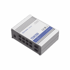 Switch Industrial No-Administrable 8 puertos Gigabit PoE 802.3af/at, 2 puertos SFP