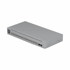 UniFi Switch Pro Max 16 PoE con funciones Capa 3, 16 puertos EtherLight RGB / (4) puertos 2.5 GbE POE++ y (12) puertos GbE POE+ /(2) puertos SFP+ 10G /con pantalla táctil informativa, hasta 180W de presupuesto POE