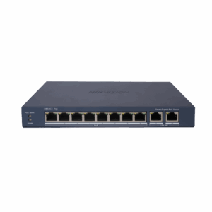 Switch Gigabit PoE+ / Administrable / 8 Puertos Gigabit PoE+ / 2 Puertos Gigabit / Configuración Nube Hik-Partner Pro / Modo Extendido hasta 300 Metros / 110 W