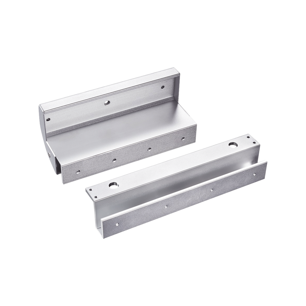 Montajes en U para puertas de Solo Cristal ( puerta y marco) para uso con Chapa Magnética MAG600NLED y MAG600NTLED