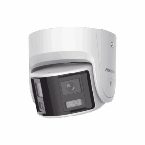 [FlexVu] [ PROTECCIÓN ACTIVA ] Turret IP Panorámica 4 Megapíxel / 2 Lentes 2.8 mm (180°) / Imagen a Color 24/7 (ColorVu) / PoE / WDR 130° / IP67 / ACUSENSE / Luz Estroboscópica y Alarma Audible / 30 mts Luz Blanca / Mic