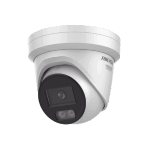 Turret IP 8 Megapixel (4K) / Lente 2.8 mm / Dual Light (40 mts IR + 40 mts Luz Blanca) / DARKFIGHTER S / Exterior IP67 / Microfono Integrado / WDR 130 dB / 4 Analíticos: AcuSense, Deteccion Facial, Conteo de Personas por Cruce y Zona