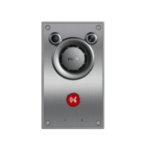 Video/ Intercomunicador IP, Altavoz 10W, 2 relevadores con botón para llamada, anti-vandálico, IP66 e IK10, PoE