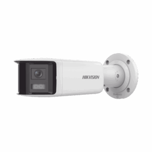 [FlexVu] [ PROTECCIÓN ACTIVA ] Bala IP Panorámica 4 Megapixel / 2 Lentes 2.8 mm (180°) / Imagen a Color 24/7 (ColorVu) / PoE / WDR 130° / IP67 / ACUSENSE / Luz Estroboscópica y Alarma Audible / 40 mts Luz Blanca / Micro SD