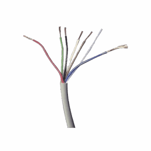 Bobina de Cable 305 Metros: 6 x 18 AWG, Color Blanco, CMR, Para Sistemas de Seguridad y Alarmas