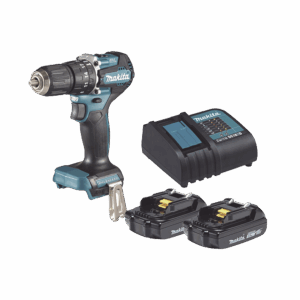 Rotomartillo/Taladro Inalámbrico SIN CARBONES, Broquero de 1/2", 1,700 RPM, 18V, Torque: 42 N.m C/2 Bat. (1.5Ah) y Cargador.