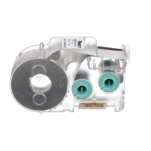 Casete de Etiquetas de Poliolefina de Cinta Continua, Tubo Termocontráctil, 8.6 mm de Ancho, 2.4 m de largo, Para Cables de 1.5 a 4.8 mm (18-12 AWG) de Diámetro, Color Blanco