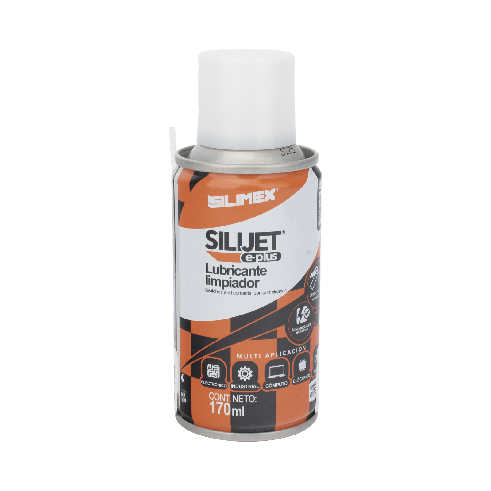 Limpiador lubricante en aerosol dieléctrico, protege mecanismos, circuitos, sensores, ventiladores, 170 ml.
