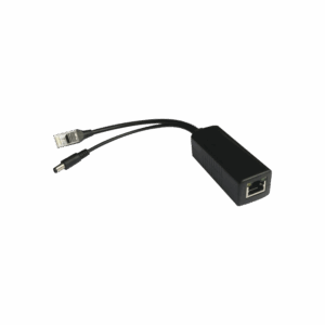 Cable divisor PoE pasivo de 48-55 Vcc @ 12 Vcc, 2 A. Aplicaciones como adaptar micrófonos en cámaras IP