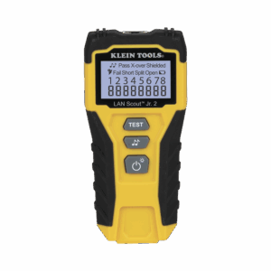 Tester de Cable LAN Scout™ Jr. 2/ Para: Prueba aprobada/ Error de Cableado/ Falla de Circuito Abierto o Cortocircuito/ Par Dividido/ Blindaje.