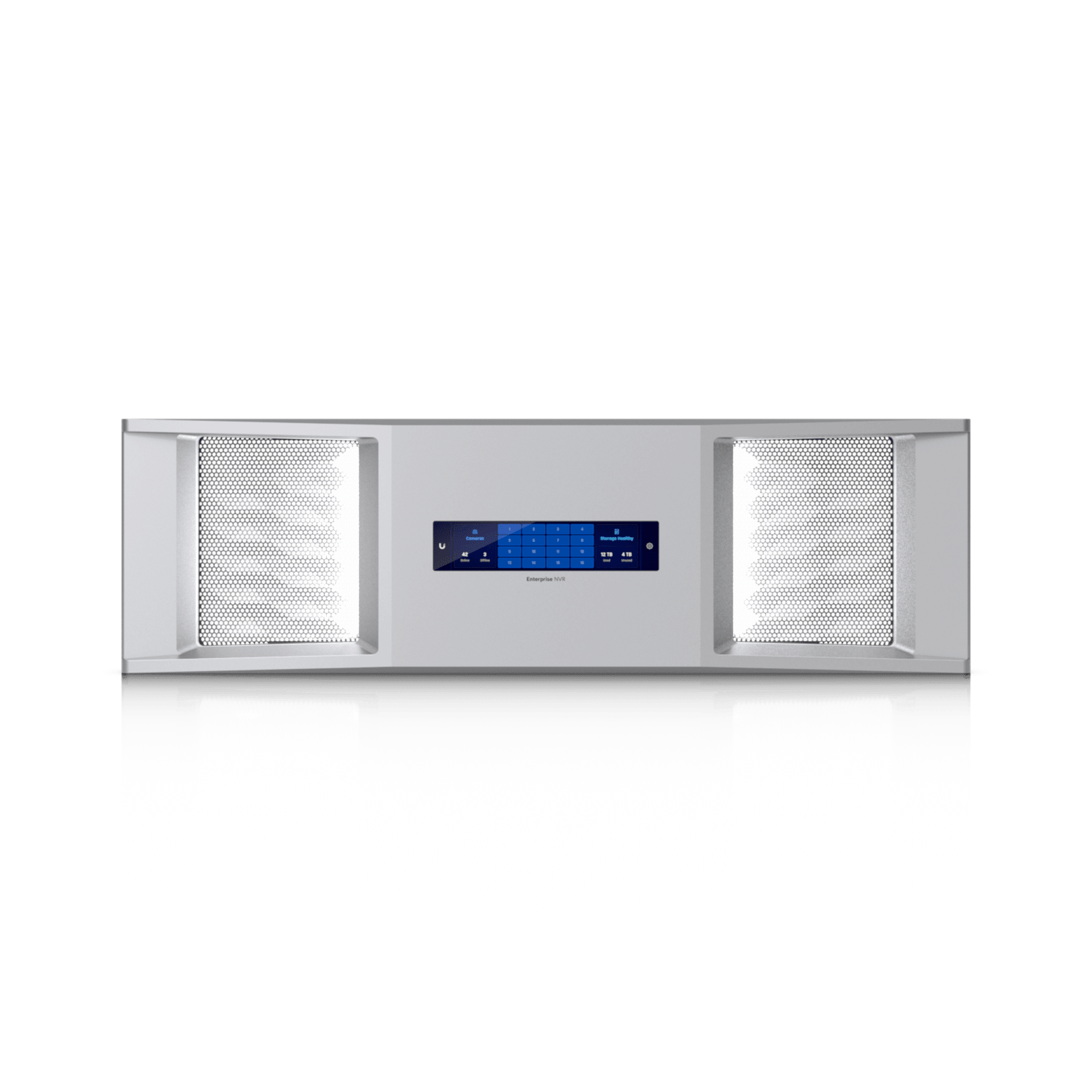 UniFi Enterprise Bezel Pantalla Táctil 4.7 pulgadas / Protección ESD-EMP ±12kV y ±8kV / Temperatura Operativa -5 a 40° C / Humedad Operativa 5-95% / Certificación CE, IC, FCC / Cumple ND / Compatible solo con ENVR