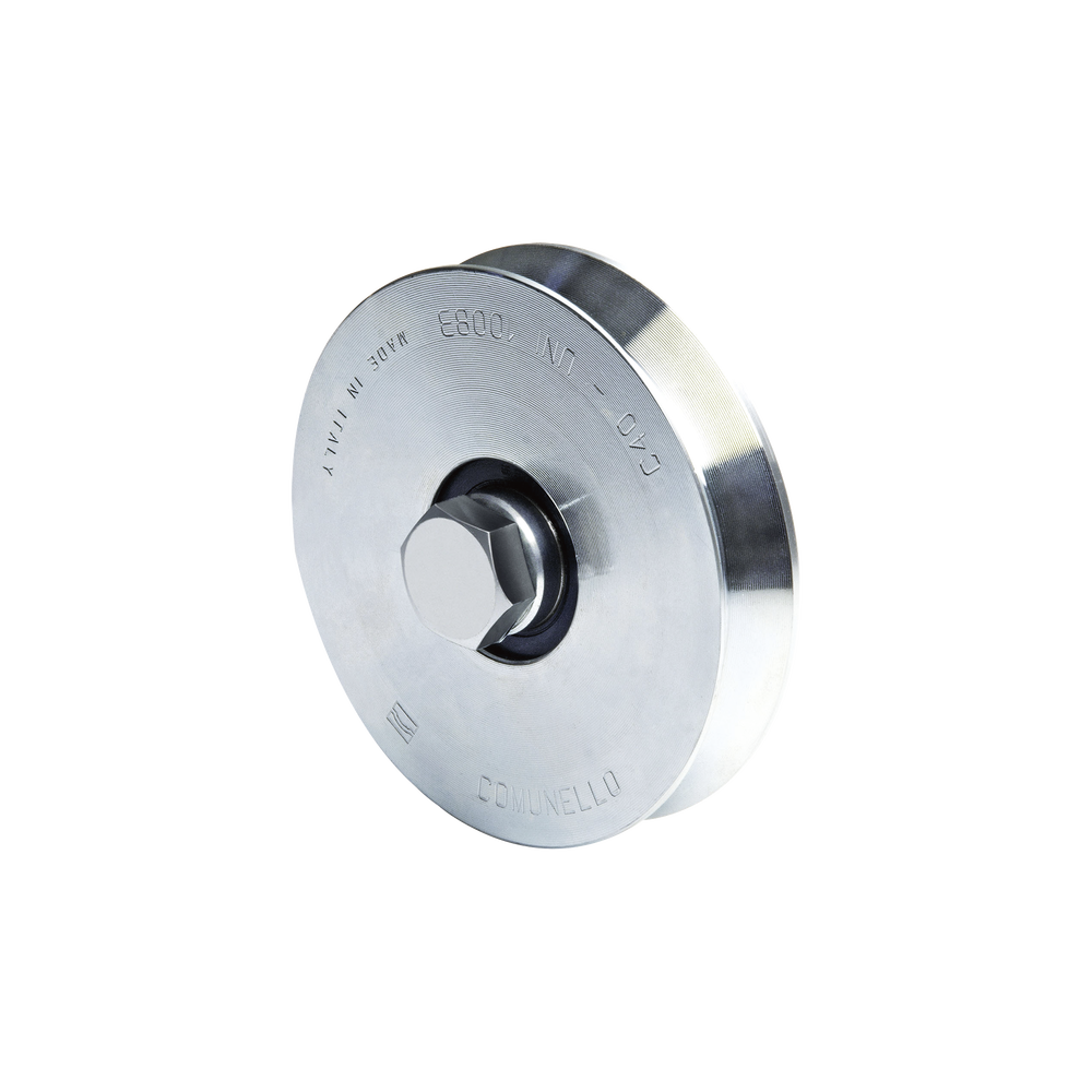 Rueda de 12 cm / Con Capacidad Para Puertas de Hasta 240 kg / Sin Soporte / Canal Tipo "V"