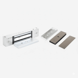 Kit Para Control de Acceso Incluye Chapa Magnética de 1200 Lbs / Montaje En "U" Para Puerta de Cristal /  Uso Interior / Certificación UL