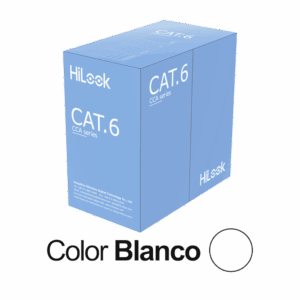 Cable de Red U/UTP Cat6 23AWG / Cumple ANSI/TIA-568.2-D / RoHS 2.0 / CPR Fca / Longitud 305 m / PVC Blanco / Resistencia a la Tracción y Compresión / Operación -20°C a 70°C