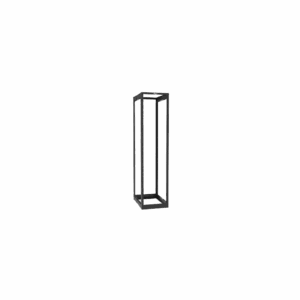 Rack de Cuatro Postes Estándar de 19", Rieles Con Orificio Para Tuerca Enjaulada, Profundidad Ajustable de 23 a 42 in, 45 Unidades de Rack, Color Negro