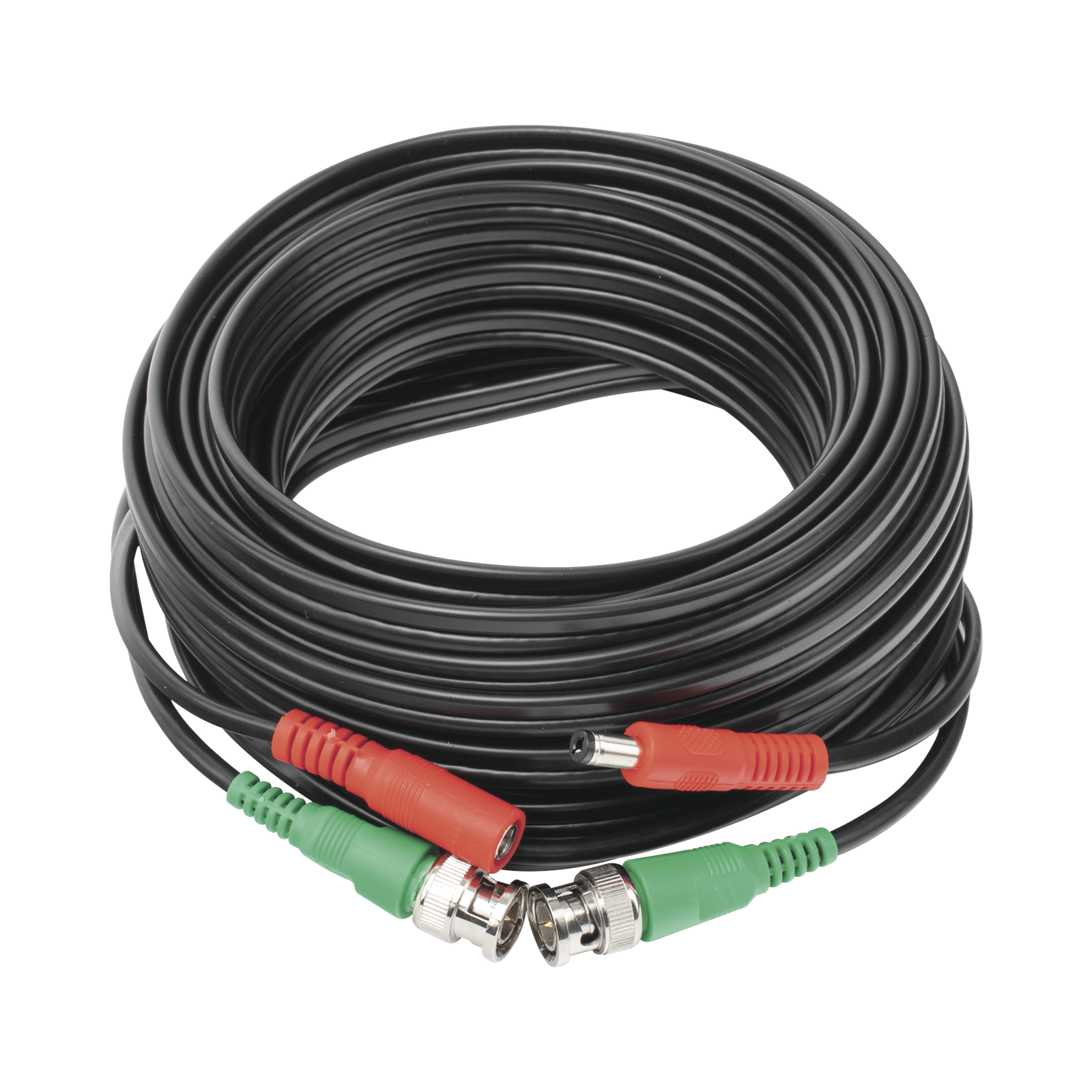 Cable Coaxial (BNC RG59) + Alimentaci�n / SIAMES / 10 Metros (32.81 Pies) / 100% Cobre / Para C�maras 4K / Uso Interior y Exterior