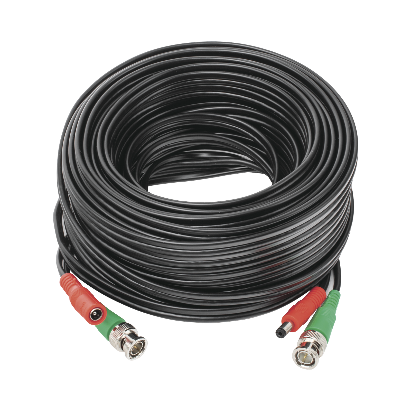 Cable Coaxial (BNC RG59) + Alimentaci�n / SIAMES / 20 Metros (65.62 Pies) / 100% COBRE / Para C�maras 4K / Uso Interior y Exterior