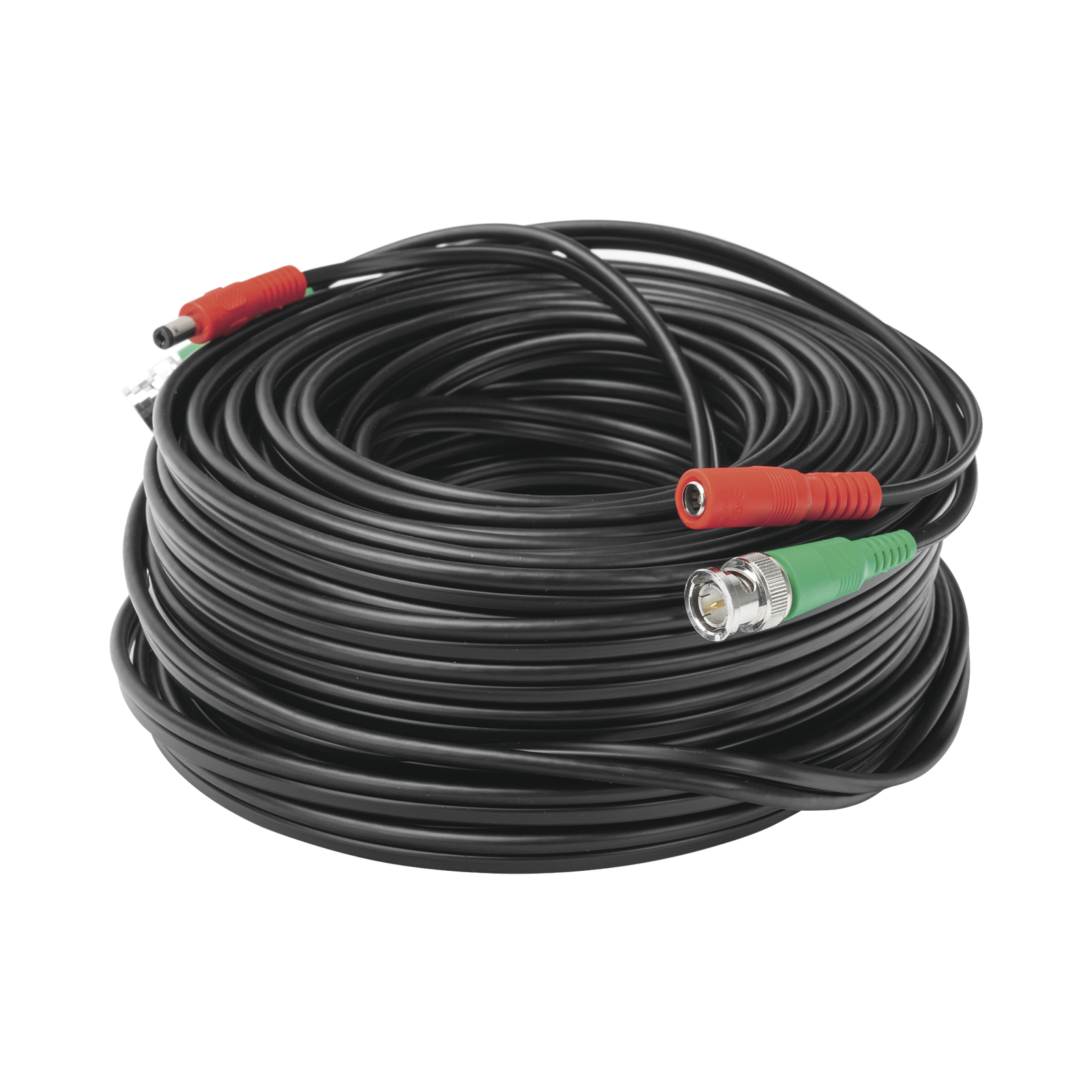 Cable Coaxial (BNC RG59) + Alimentaci�n / SIAMES / 30 Metros (98.43 Pies) / 100% COBRE / Para C�maras 4K / Uso Interior y Exterior
