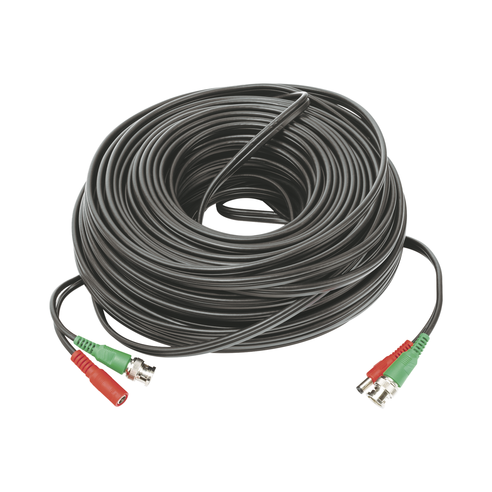 Cable Coaxial (BNC RG59) + Alimentaci�n / SIAMES / 50 Metros (164 Pies) / 100% COBRE / Para C�maras 4K / Uso Interior y Exterior