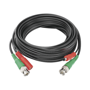 Cable Coaxial (BNC RG59) + Alimentaci�n / SIAMES / 5 Metros (16.40 Pies) / 100% Cobre / Para C�maras 4K / Uso Interior y Exterior