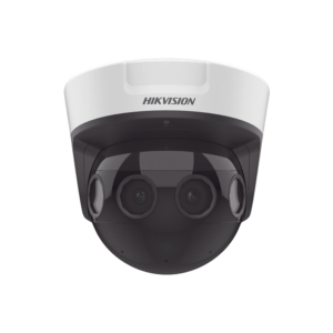 PanoVu Series / Vista Panorámica 180° / 32 Megapixel en Total / 4 Lentes 2.8 mm (4 Lentes 8 Megapixel) / 20 mts IR / Exterior IP67 / IK10 / 12 Vcc / PoE+ / Micro SD