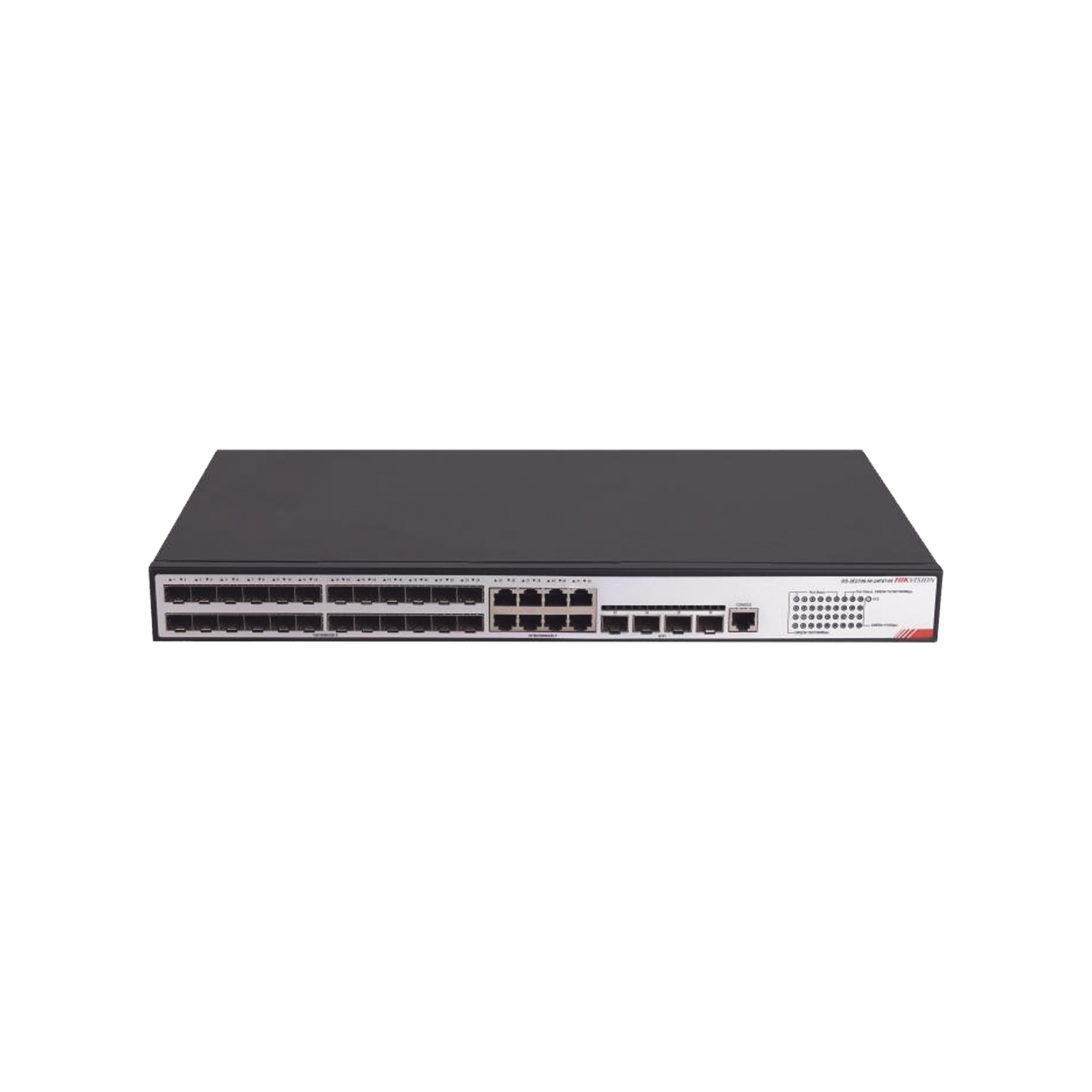 Switch Gigabit / Administrable / 24 Puertos SFP GE / 8 Puertos RJ45 GE / 4 Puertos SFP de 10G / Configuración Nube Hik-PartnerPro / Soporta IGMP