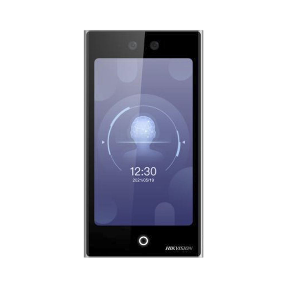 Terminal Facial WiFi con pantalla de 7" / Exterior IP65 / 10,000 Rostros y 50,000 Tarjetas / 10,000 Huellas (Módulo Opcional) / ISAPI / ISUP 5.0 / Codigos QR y Bluethooth / Intercom SIP Estandar / HIK-IA