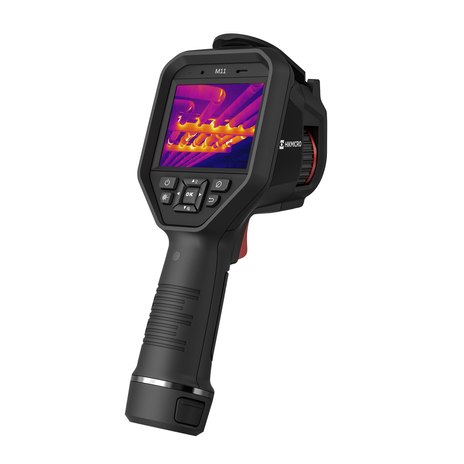 M11 - Cámara Termográfica Portátil Profesional / Resolución Térmica 192 x 144 y Visual 8MP / Pantalla Táctil LCD 3.5" / Rango de -20°C a 550°C / Precisión ±2°C o ±2% / Wi-Fi y