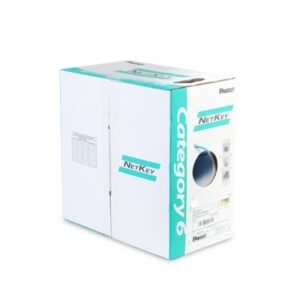 Bobina de Cable UTP 305 Metros (1000 Pies) de Cobre, NetKey, Azul, Categor�a 6 (24 AWG), 1000Mbps, Riser (CMR), de 4 Pares