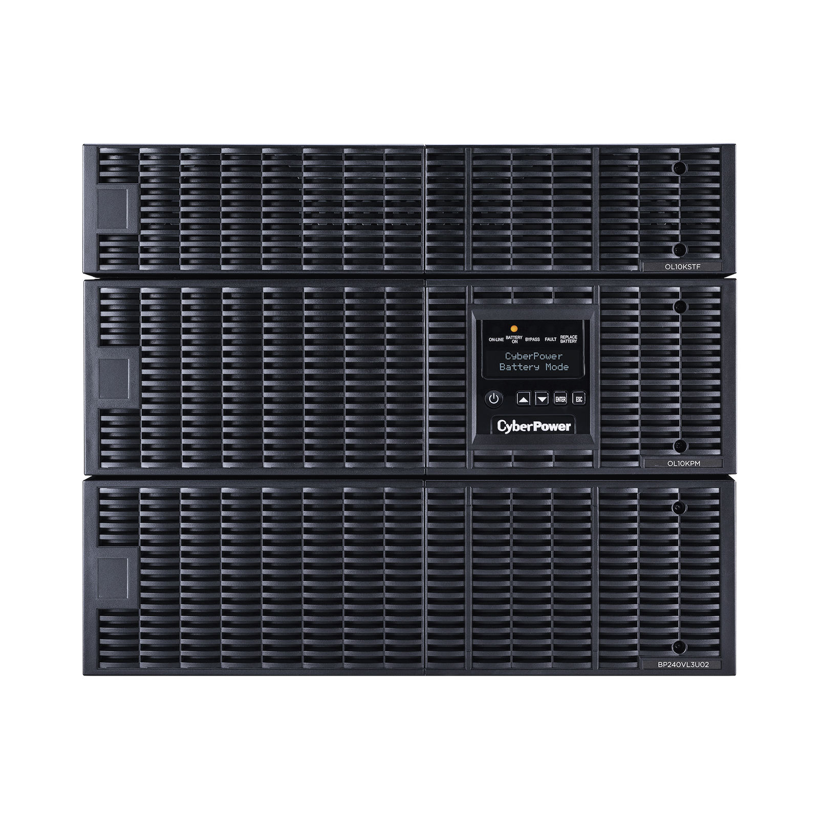 UPS de 10000 VA/10000 W, Online Doble Conversión, 200 - 240 Vac de Entrada, 120 - 240 Vac de Salida, Entrada Hardwired, Onda Senoidal Pura, Torre o Rack de 8 UR, Con 6 Tomas NEMA 5-20R, 3 NEMA L6-30R y Terminal Hardwire