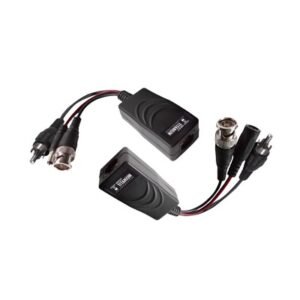 Kit de transceptores activos, envía alimentación 12V/24Vcc/AC, video y audio a una distancia de hasta 150 m en 4K para aplicaciones de video por UTP Cat 5e / 6 en alta definición.