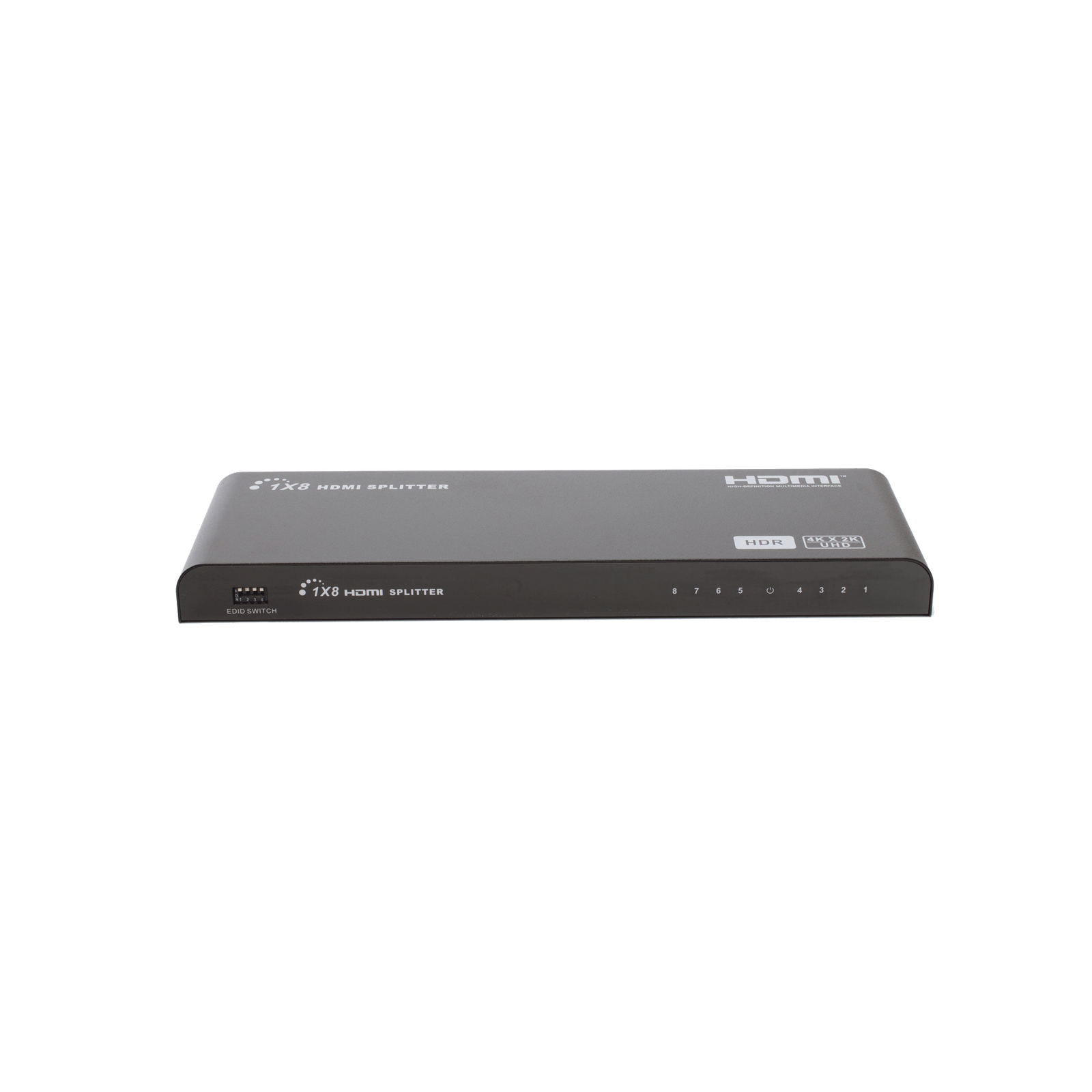 Splitter HDMI 4K de 1 Entrada a 8 Salidas (Simultaneas) | Soporta 4K×2K | Ajuste de resoluciones EDID | HDR | HDMI 2.0 | HDCP 2.2 | Permite mezclar pantallas en 4K y 1080P