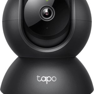 Cámara de Seguridad Interior Wi-Fi 360°, 1080p Full HD, Visión Nocturna 12 m, Detección IA Personas y Llanto de Bebé, Audio Bidireccional, Compatible Alexa y Google Home, Almacenamiento microSD 512 GB