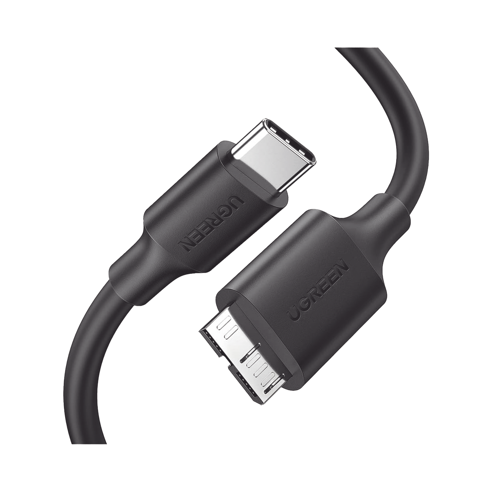 Cable USB Tipo C 3.0 a Micro Tipo B | 1m |Carga Rápida | 5 Gbps | Transferencia de Datos | Blindaje Interior Múltiple | Compatible con Disco Duro Externo, Portátiles, Seagate, Nikon, Canon.