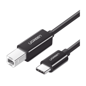 Cable de Impresora o escáner USB-C | 1m (6 pies) | USB Tipo C a USB 2.0 Tipo B | Soporta Thunderbolt 3 | Alta velocidad | DAC | Compatible con Brother HP, Canon, Lexmark, Epson, Dell, Xerox, Samsung, etc.
