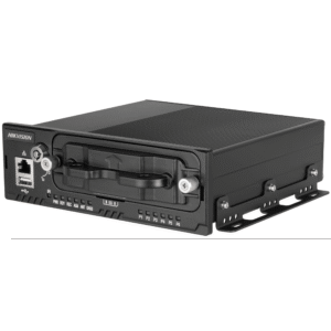 NVR Móvil de 8 Canales / 5 Megapixel / 4 Puertos PoE + 4 Vía Switch / 2 Bahías de HDD / Incluye Modulo GPS / Conector M12